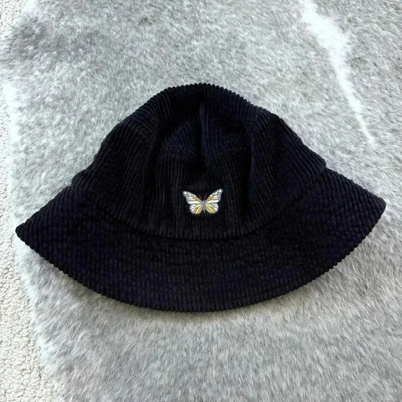 Butterfly Corduroy Bucket Hat - Picture 2 of 13